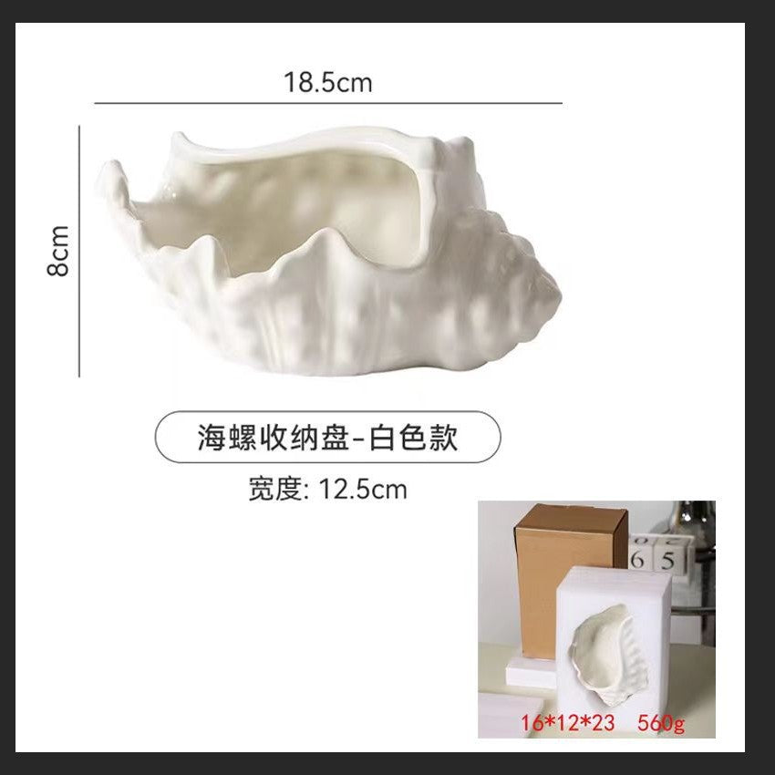 Ashtray accessible luxuryfor homeliving room ornamentsinsclassy sense conch creative ceramic easy to clean ashtray office