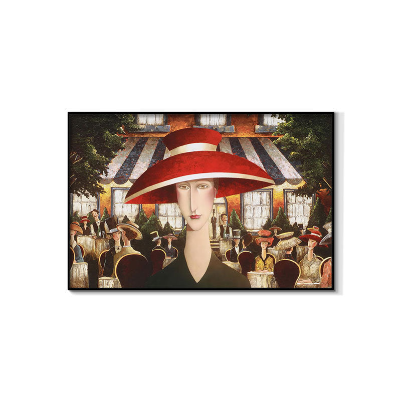 Bar decorative painting industrial style retro beautiful woman ktv box dance hall clear bar background wall painting creative painting