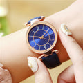 Amazon wishnew arrival belt watch women's colorful sun pattern quartz watchwomen watches