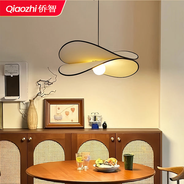 Medieval style chandelier master bedroom dining room light simple and creative cream style living room atmosphere study fabric chandelier