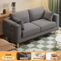 new arrival fabric sofa living room single tofu block casual modern rental room double small apartment sofa chair