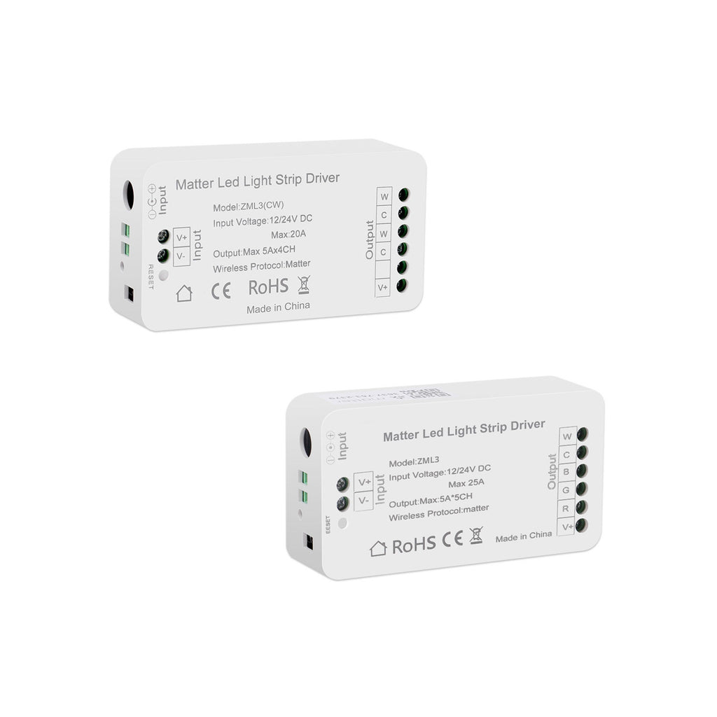 Wholesale matter24V intelligent controller RGBCWCCT dual color temperature homekit dimming color dimming intelligent lighting