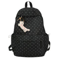 Ins polka dot school bag new arrivalniche style backpack college student fashion travel backpack easiest for match large capacity backpack