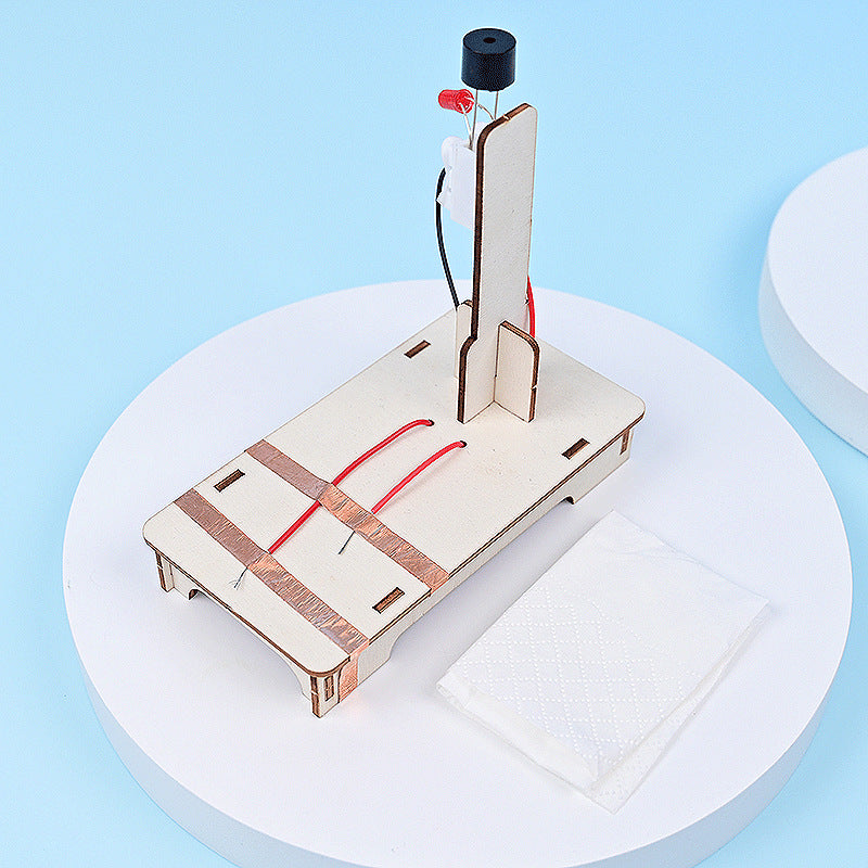 Rain alarm children's handmade technology small production, students stem science experiment innovation small invention meow