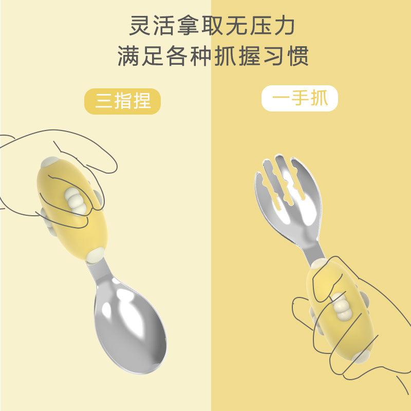 Baby spoon newborn food feeding spoon 6+ months baby spoon silicone soft spoon short handle - direct from the factory