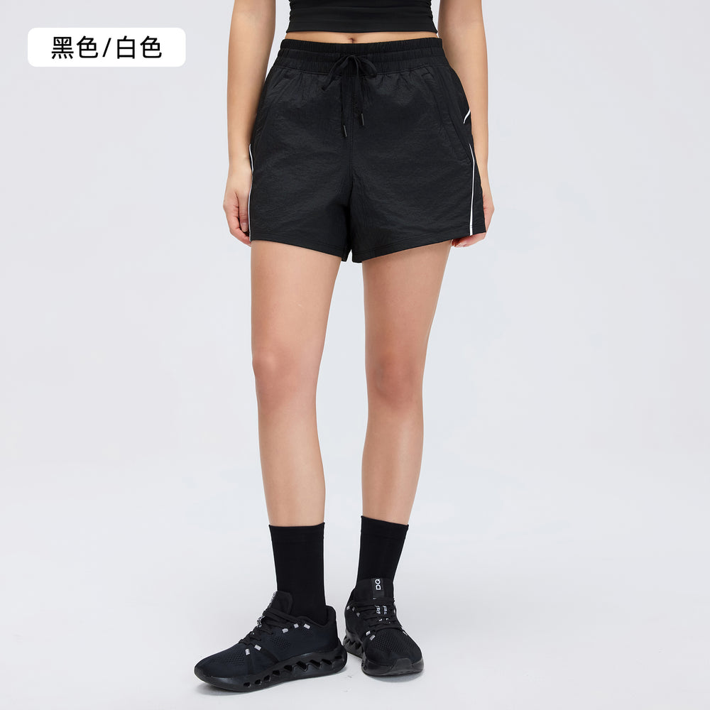 Women's high-waisted athletic shorts - summer quick-dry breathable running capris - outdoor training yoga fitness shorts d26045