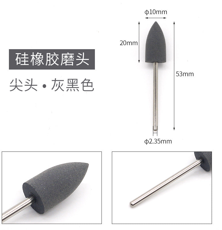Dental Silicone Grinding Head Silicone Rubber Polishing Series Low Speed Grinding Head Denture Metal Base Mechanic Polishing Grinding Head