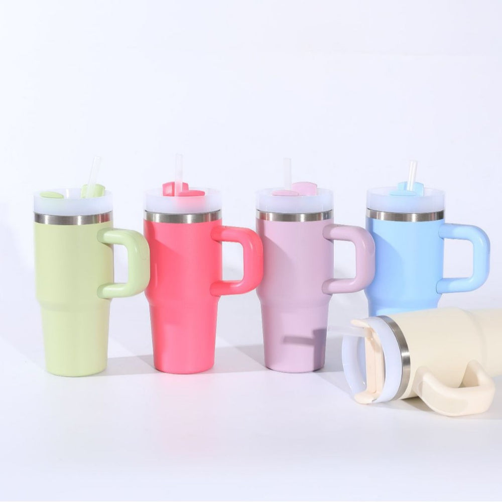 14oz stainless steel car cup mini ice cup macaron thermos cup cross-border convenient cup