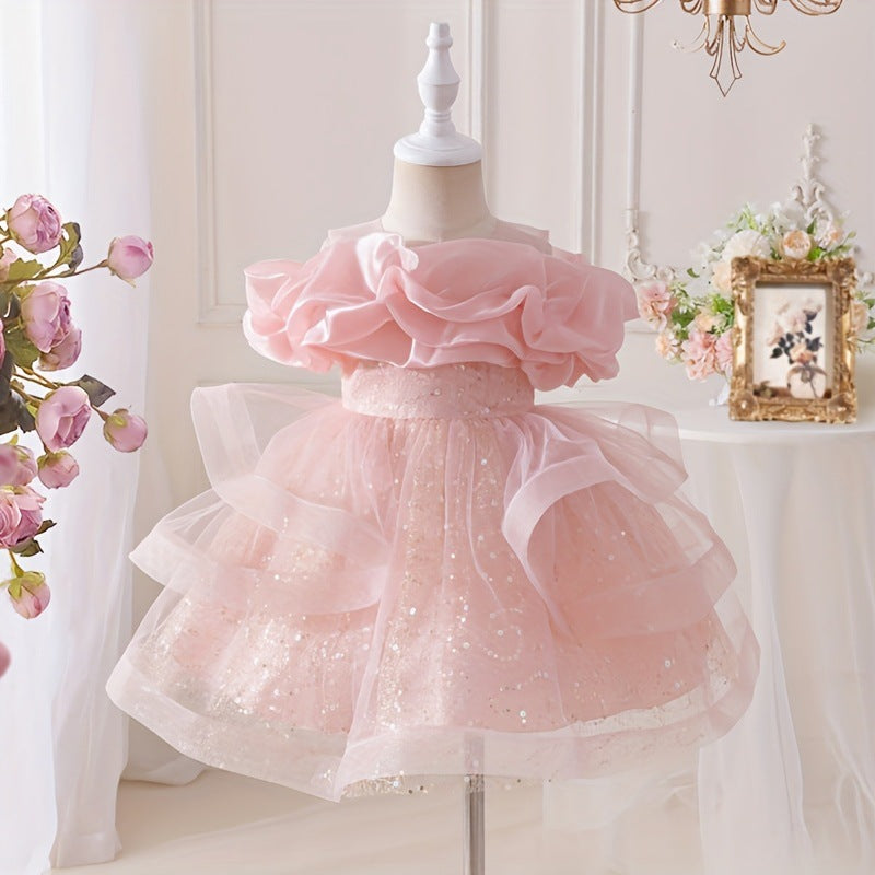 Children's formal dresses princess gowns - new cross-border collection - high-end girls' dresses - little girl's piano recital & children's day performance outfits