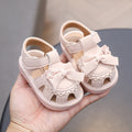Baby girl's squeaky shoes, summer infant footwear, soft-soled first walking shoes, non-slip girls' princess shoes, leather shoes, 0-1 year old sandals