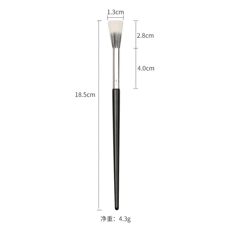 Single large and small multifunctional wool makeup brush detail brush highlight stippling beauty tool animal hair makeup brush
