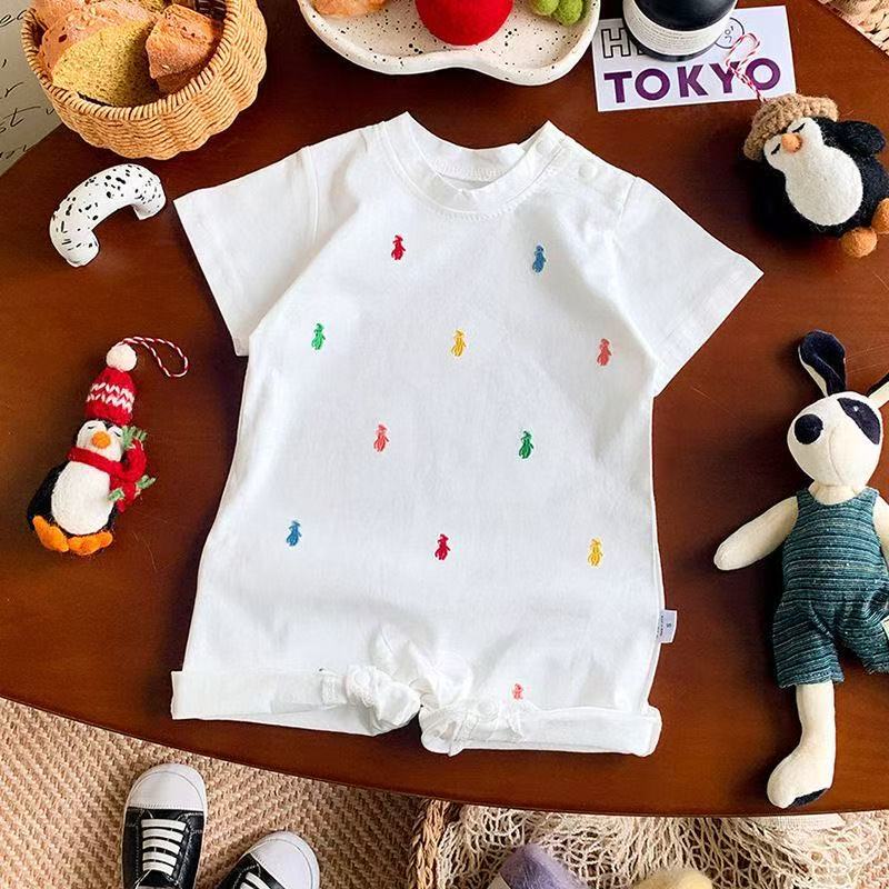 Baby boy short-sleeved jumpsuit summer thin infant clothing summer clothing infant rompers summer outing clothing