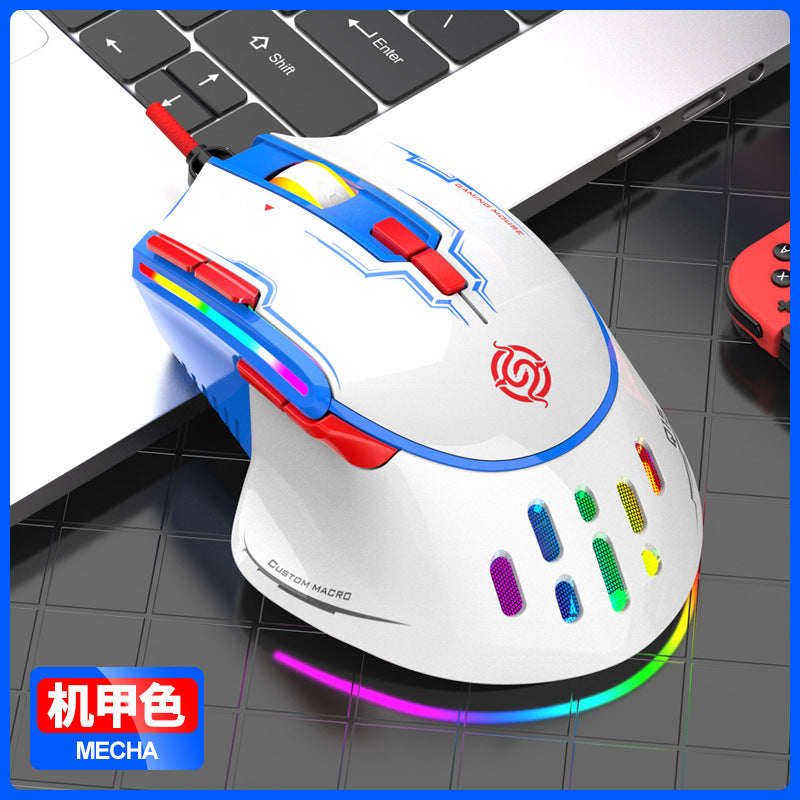 Viper q15 wired mechanical mouse - macro programmable, rgb lighting, pc laptop gaming mouse for esports and cf