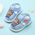 Baby cloth sandals for boys, summer, ages 0-1-2-3 years, infant anti-slip soft sole squeaky shoes, girls' first walker shoes, baby shoes
