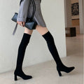 winter new arrival: plus size fleece-lined over-the-knee boots for cross-border e-commerce. sizes 35-42 available. wholesale options available. dropshipping for  and