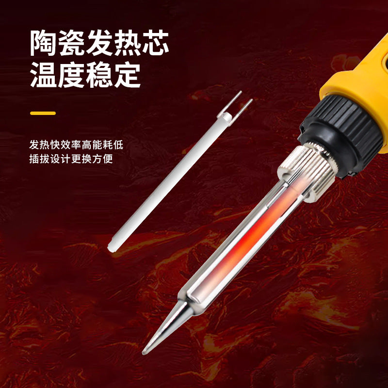 12V soldering iron with indicator light DC12V portable outdoor soldering iron repair tool