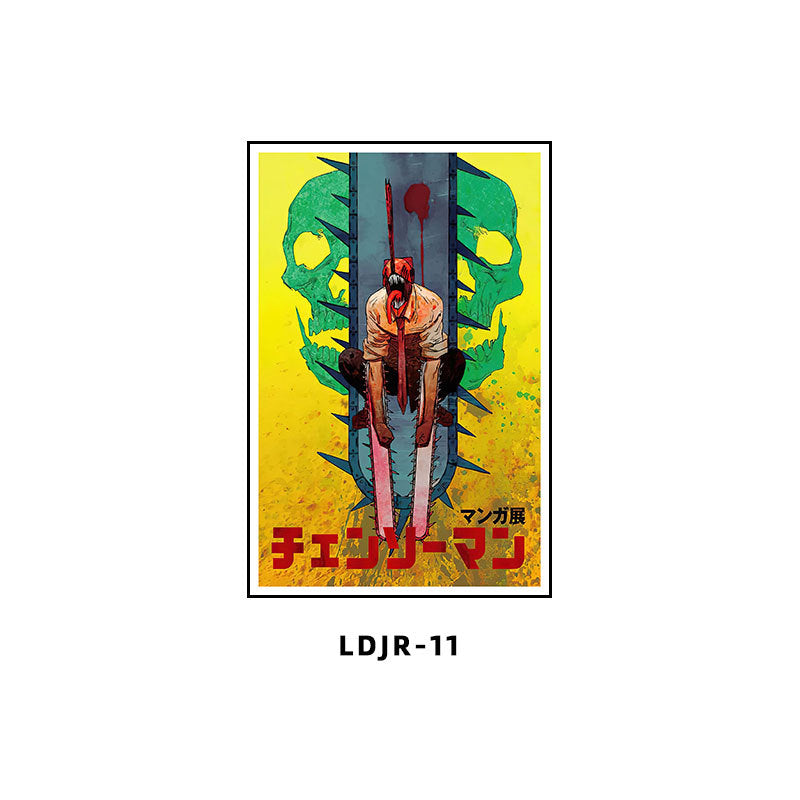 Chainsaw Man Decorative Painting Dianji Hayakawa Autumn Chainsaw Man Poster Hanging Painting E-sports Room Bedroom Anime Second Dimensional Mural