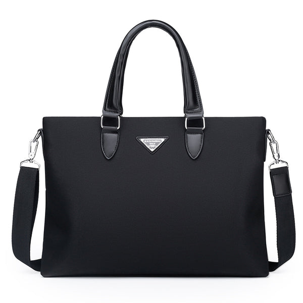 Spring new models, fashionable and lightweight men's briefcase, business handbag, casual messenger meeting document bag, men's bag
