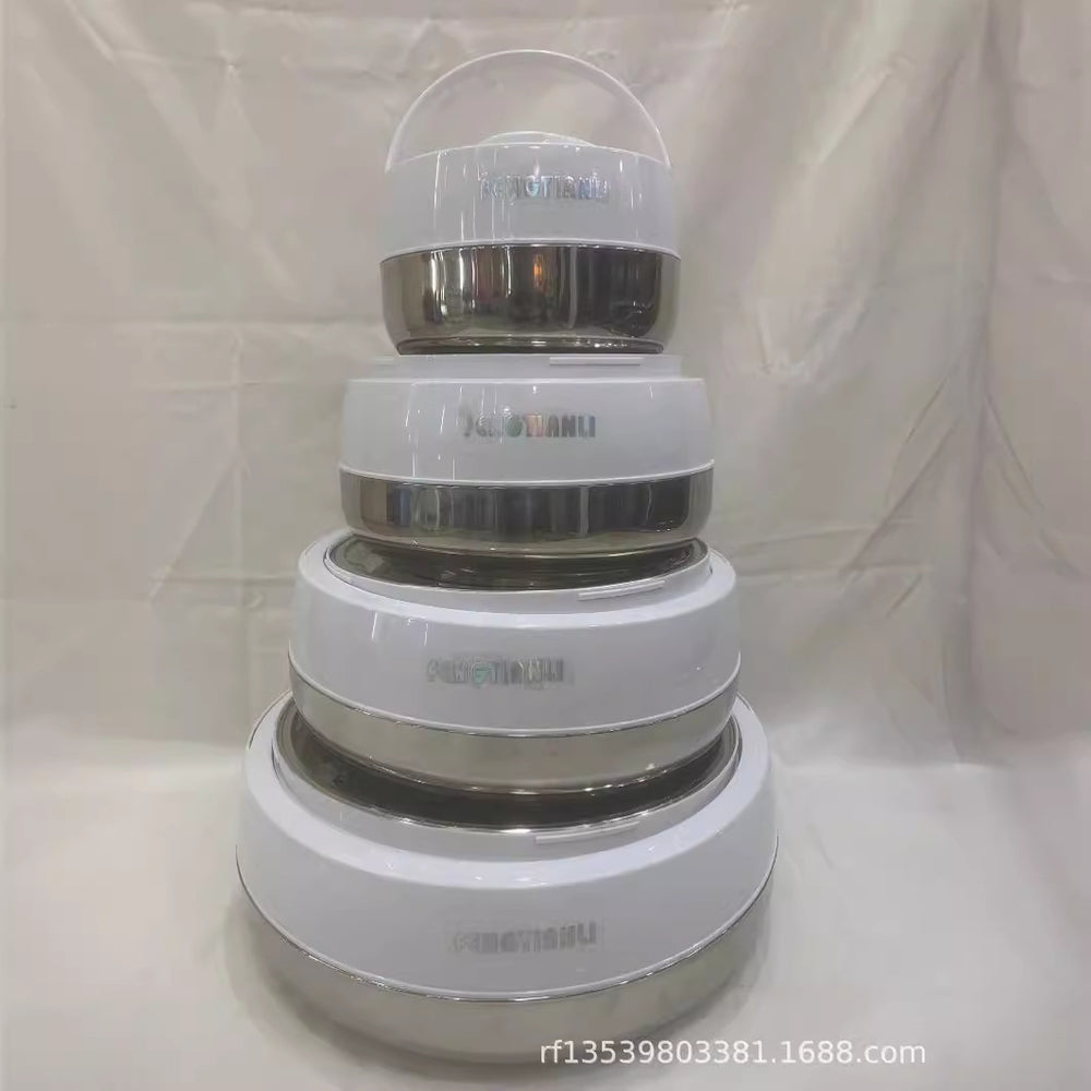 Food warmer containerexport cross-border hot selling 4pcs 2l-4l-6l-10l persimmon-shaped insulated rice