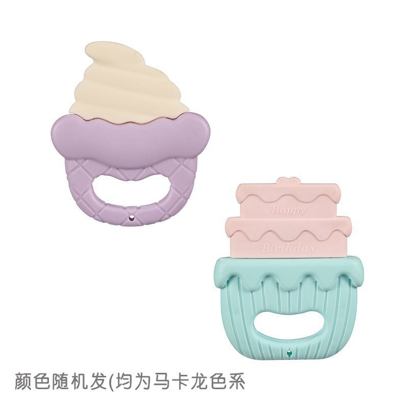 Cross-border  export newborn baby rattle soothing toy 0-1 year old tooth grinding stick boiled tooth glue manufacturer