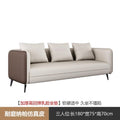 Business reception area, meeting & negotiation zone, executive office: genuine leather office sofa & coffee table set with latex cushion accessories