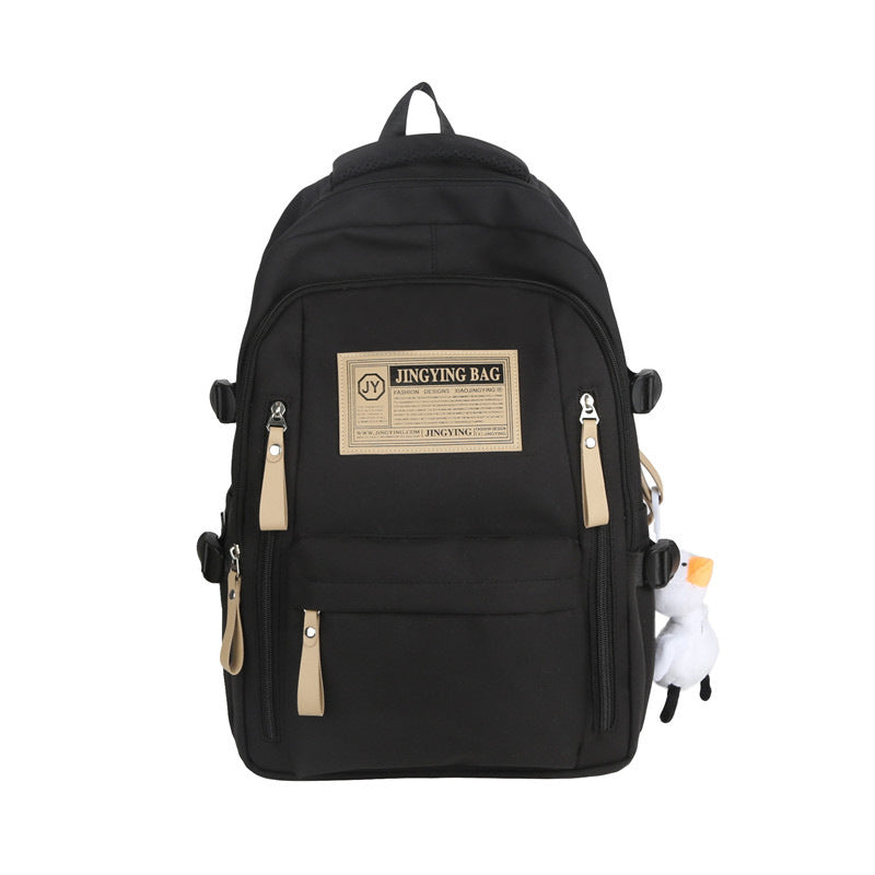 Cross-border wholesale large-capacity leisure backpack versatile burden reduction schoolbag outdoor handbag portable high school backpack