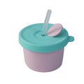 Pink [round 150ml] + straw