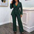 Autum new work clothing style long sleeves suit straight-leg pants vest three-piece set three-piece sets