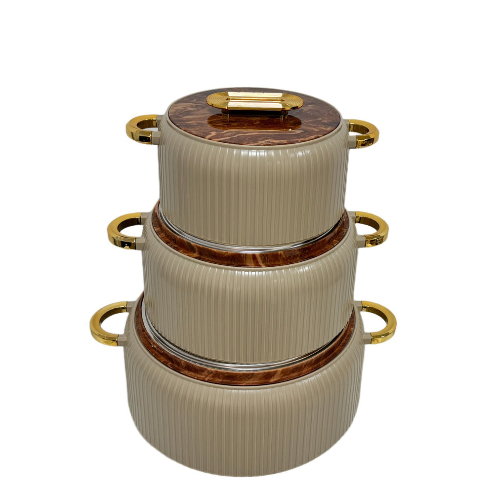 Export hot selling food warmer container3pcs large capacity stackable thermal insulation crisper box