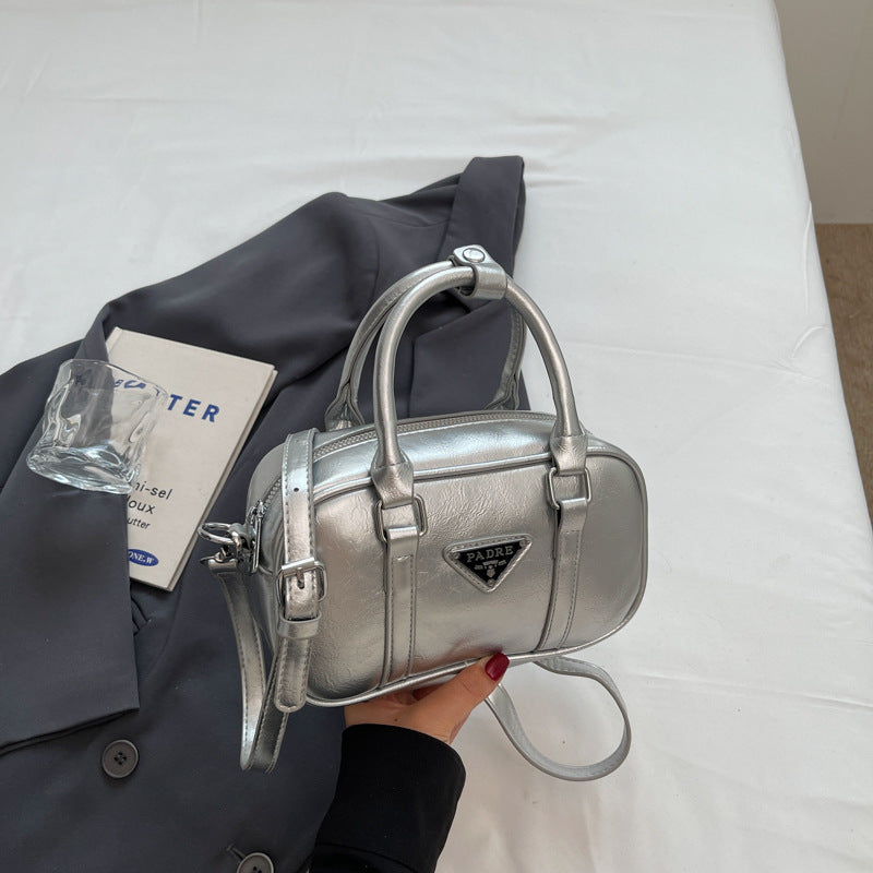 Retro handbag bag women's fashion new versatile bowling pillow bag  explosion shoulder messenger bag women's bag