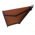 Export-grade electric retractable full box sun shade awning - manufacturer direct, with lights, for villas and courtyards