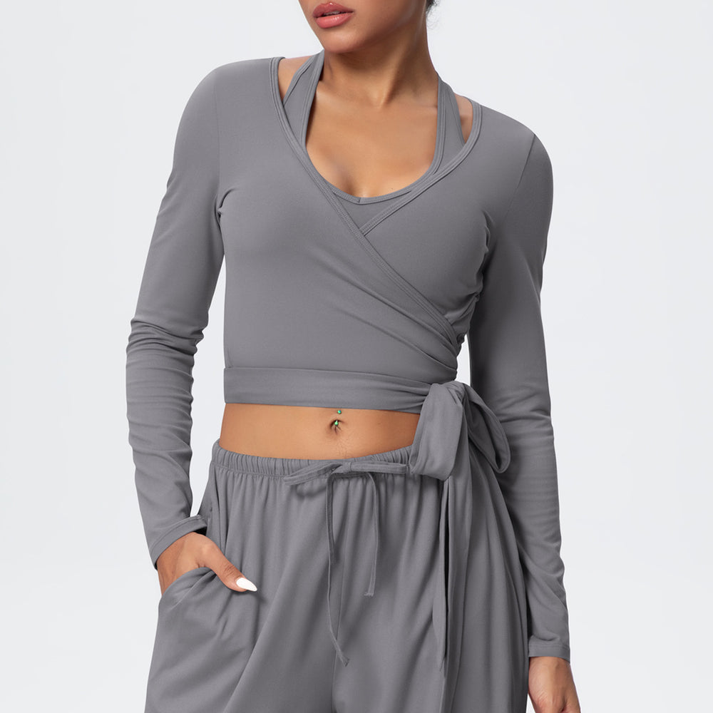 New arrival: solid color brushed microfiber breathable high-stretch yoga set - 3-piece workout outfit for running, fitness, and yoga