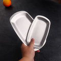 Korean retro square bbq plate outdoor camping bbq tray creative tray sushi dessert plate high-end restaurant plate