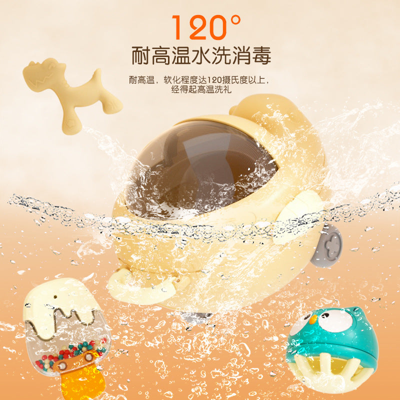 Cross-border baby rattle, newborn toothpaste set, baby grinding teeth can be gnawed, birth gift box set, toy.