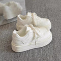 Campus style thick-soled sneakers for women 2026new arrivalspringwhite shoes for women's shoes easiest for match student bread shoes trendy shoes