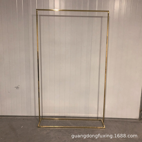 Stainless steel background frame, African wedding decoration, Middle Eastern wedding dress, simulated flower rack