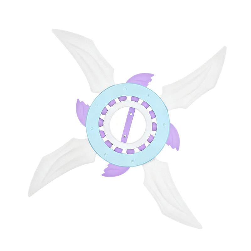 Tiktok cool flying wheel shuriken - colorful light-up rotating sword - flashing light boy's gift - wholesale kids' toys