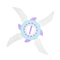 Tiktok cool flying wheel shuriken - colorful light-up rotating sword - flashing light boy's gift - wholesale kids' toys