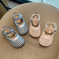 Girls' sandals: closed-toe knitted princess shoes, new summer 2025 collection, toddler shoes, hollow-out sandals and slippers for girls