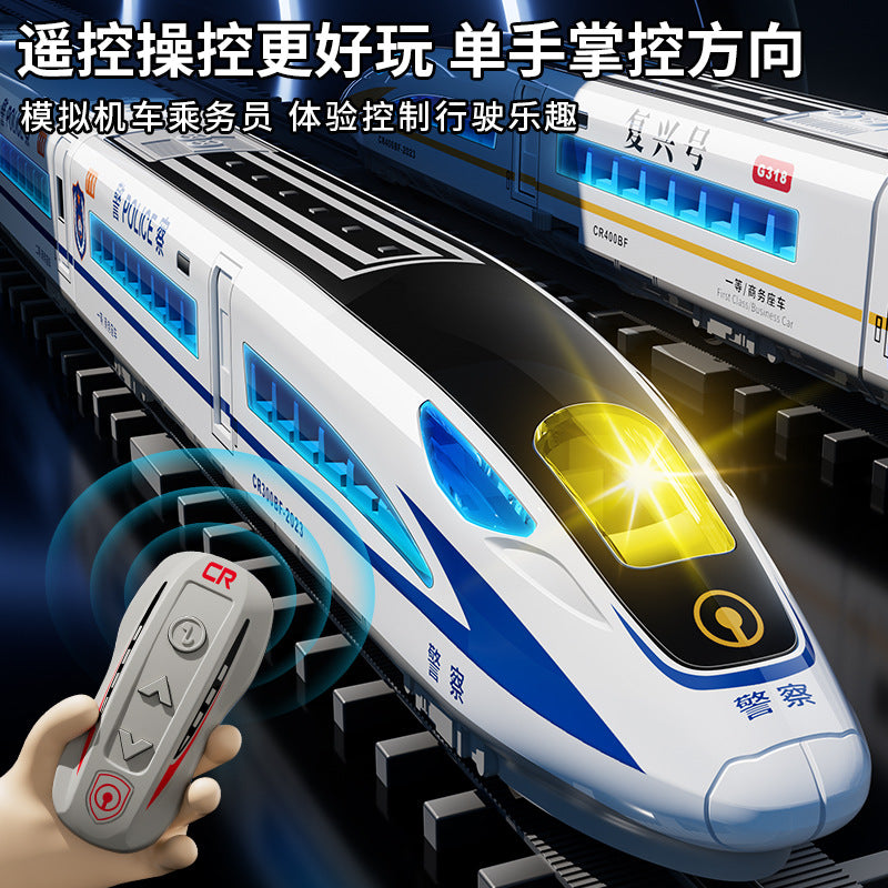 High-speed rail model train fuxinghao alloy electric train harmony large train kids little boy artificial toy