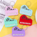 Mini pocket piano keychain - kids' electronic keyboard cartoon keychain pendant - playable, light-up creative toy