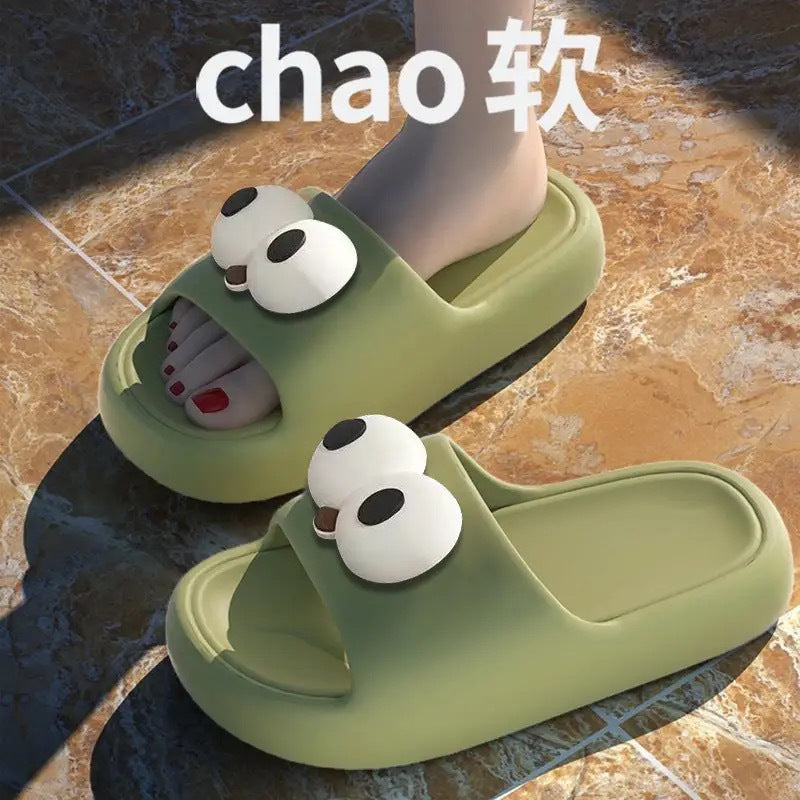 2026 new women's summer slippers - cloud-like comfort, soft sole, casual home wear, thick-soled one-strap slides for bathroom use