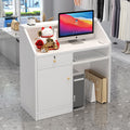 Minimalist modern bar counter/reception desk - small counter for beauty salons, clothing stores, and reception areas