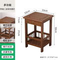 Tea table side tea cabinet living room sofa side cabinet small coffee table mahjong table corner table small square table storage rack bamboo bedroom