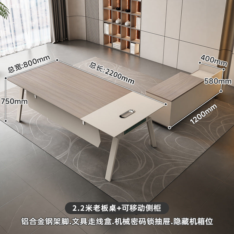 Modern minimalist executive desk manager office desk executive office table stylish boss desk office desk and chair set