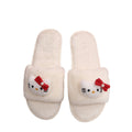 plus size autumn winter floor mops cute cat cartoon stuffed home cotton slippers women's one-word fur slippers