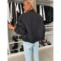 Aliexpress new autumn/winter collection: solid color embroidered cropped zip-up padded jacket