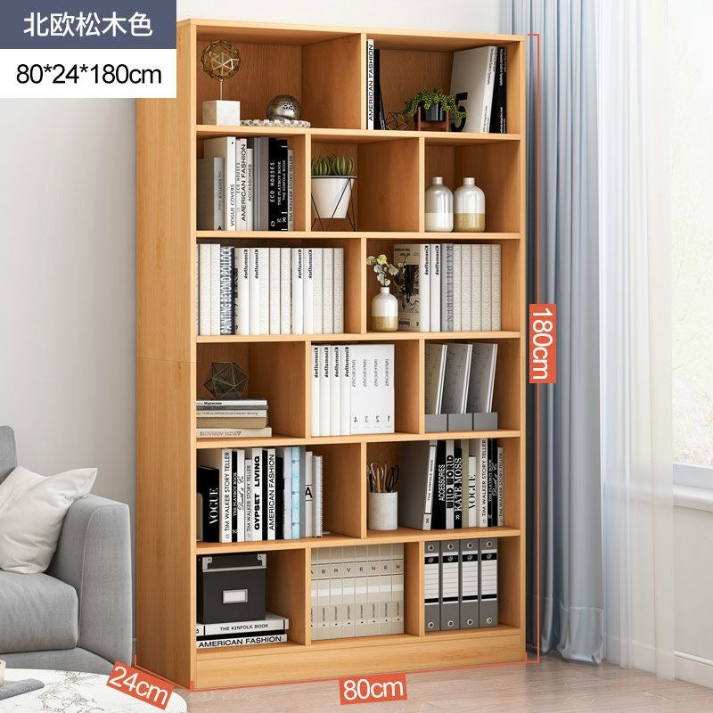 Bookshelf floor-standing storage rack living room for home wall-mounted storage cabinet storage cabinet office filing cabinet simple bookcase
