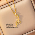 X8301-25 [titanium steel chain copper inlaid zirconium pendant]
