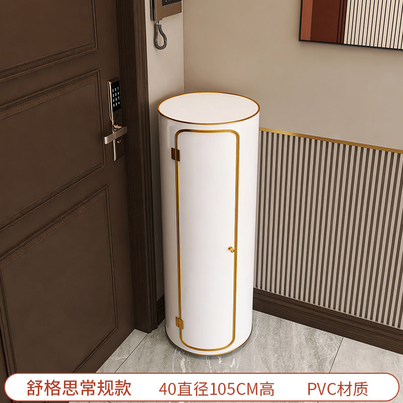 Rotating shoe cabinet household door 2025 new entry entrance entrance steel round multi-layer disinfection shoe rack